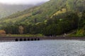 Bridge on lake Sete Cidades, the Azores