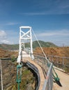 Bridge leading to the lighthouse at Point Bonita Marin County Royalty Free Stock Photo