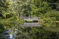 Bridge at Leonard J. Buck Garden Royalty Free Stock Photo