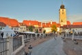 The Bridge of Lies from small square, Sibiu. Royalty Free Stock Photo
