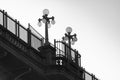 Decorative Bridge Lights Royalty Free Stock Photo