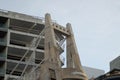 Bridge like stair walk in Sant Pauls bay Malta Royalty Free Stock Photo