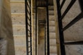 Bridge like stair walk in Sant Pauls bay Malta Royalty Free Stock Photo