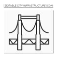 Bridge line icon