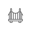 Bridge line icon