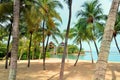 Bridge linking Palawan Beach to the Southernmost Point of Continental Asia Royalty Free Stock Photo