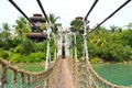 Bridge linking Palawan Beach to the Southernmost Point of Continental Asia Royalty Free Stock Photo