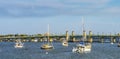 Bridge of Lions Sailboats Motorboats Downtown St Augustine Florida