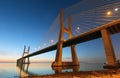 Bridge Lisbon at sunrise, Portugal - Vasco da Gamma