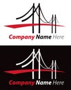 Bridge Logo Royalty Free Stock Photo
