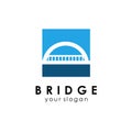 Bridge Logo Template Design Vector Icon Illustration