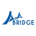 Bridge logo vector icon design