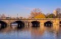 Bridge in London, England on a sunny winter day Royalty Free Stock Photo