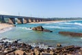 Bridge Long River Ocean Crossing Royalty Free Stock Photo