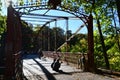 Bridge at Lovers Leap State Park in New Milford, Connecticut