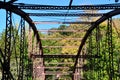 Bridge at Lovers Leap State Park in New Milford, Connecticut Royalty Free Stock Photo