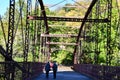 Bridge at Lovers Leap State Park in New Milford, Connecticut