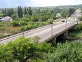 Bridge in Lugansk. Royalty Free Stock Photo