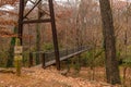 Bridge in Lullwater Park, Atlanta, USA Royalty Free Stock Photo