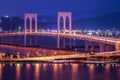 Bridge in Macau view at night Royalty Free Stock Photo