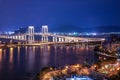 Bridge in Macau view at night Royalty Free Stock Photo
