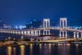 Bridge in Macau view at night Royalty Free Stock Photo