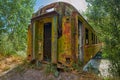 Bridge made from old abandoned train car in Georgia Royalty Free Stock Photo