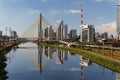 Bridge in Marginal Pinheiros Sao Paulo Brazil Royalty Free Stock Photo