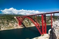 Bridge in Maslenica Royalty Free Stock Photo