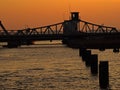 Bridge Meiningen at sunset Royalty Free Stock Photo