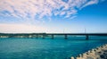 Bridge, this 1,430-meter-long bridge runs straight between Henza Island and Hamahiga Island