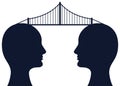 Bridge between minds Royalty Free Stock Photo