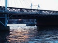 Bridge modern city centre London construction architecture Royalty Free Stock Photo