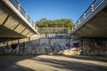 Bridge and modern street in Sant Cugat del Valles