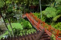 Bridge in the Monte Palace Tropical Garden Royalty Free Stock Photo