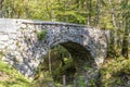 Bridge at Mostnica gorge in Slovenia.