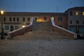 Bridge on murano Island in Venice. Night scene. Empty Venice Royalty Free Stock Photo