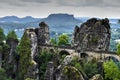 Bridge named Bastei in Saxon Switzerland Royalty Free Stock Photo