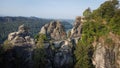 Bridge named Bastei in Saxon Switzerland, National park Saxon Switzerland