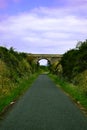 Bridge on nature road Royalty Free Stock Photo