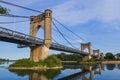 Bridge near Langeais castle in the Loire Valley - France