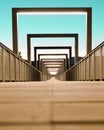 A bridge with a nice symmetry architecture Royalty Free Stock Photo