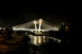 Bridge at night of Lleida, Spain Royalty Free Stock Photo