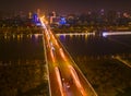 Bridge Nightscape Royalty Free Stock Photo