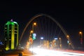 Bridge in nigth city