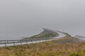 Bridge Norway, Atlantic seaside, Picturesque road between island number 64 from city Kristiansund in city Moldi