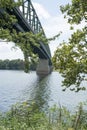 Bridge on Ohio River Royalty Free Stock Photo