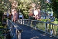 Bridge in the Old Hanse Town Buxtehude, Lower Saxony Royalty Free Stock Photo