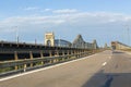 Railroad and road bridges near Cernavoda city