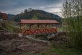 Bridge at old watermill in Seebach, Black Forest mountains Royalty Free Stock Photo